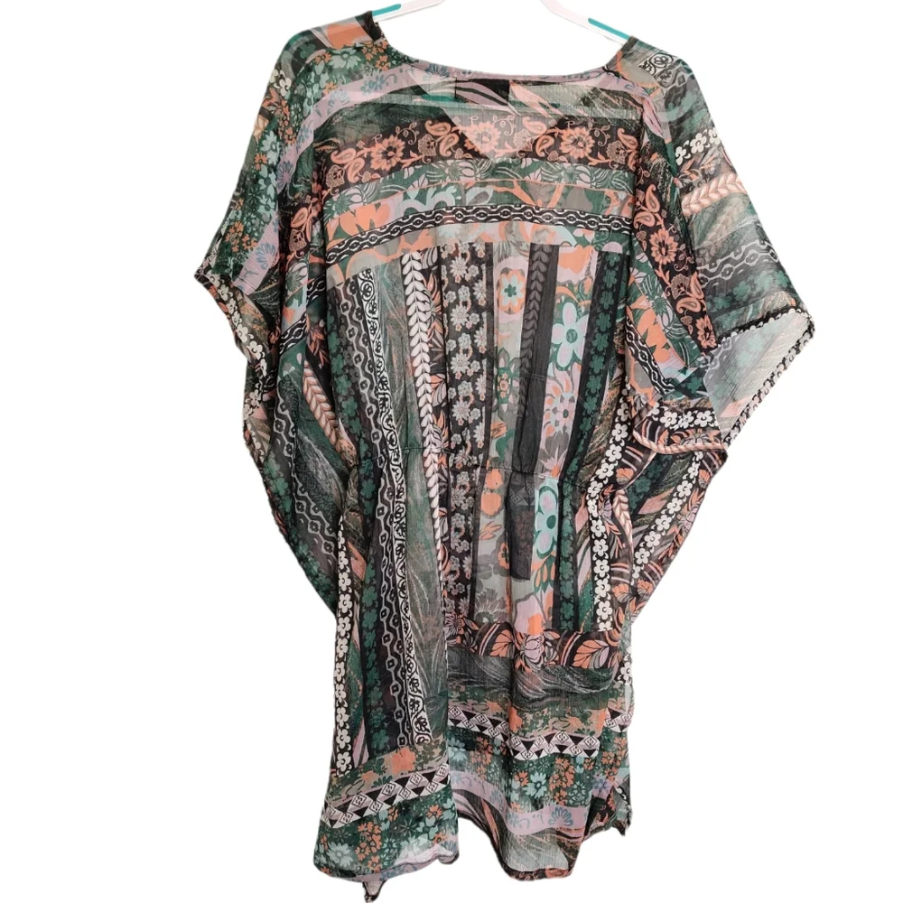 NORDSTROM Azura Sheer Split Sides Coverup EUC sz OSFM